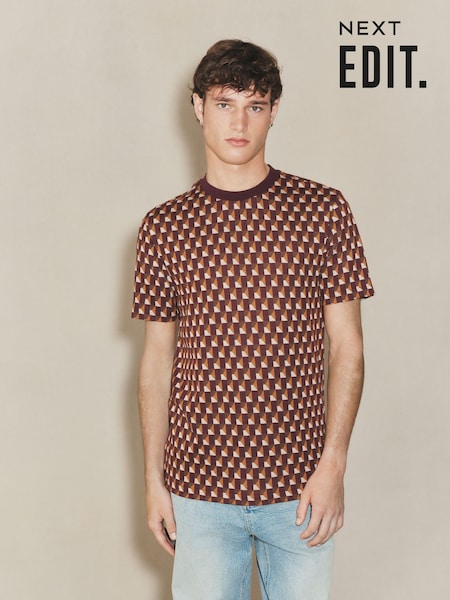 Naranja - EDIT Geo Pattern T-Shirt (W32489) | 29 €