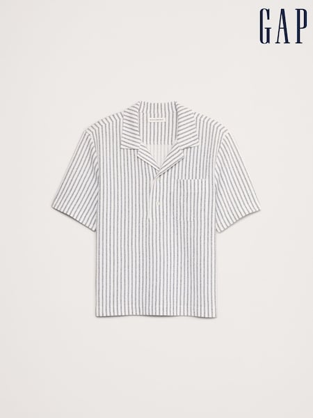 Белый - Banana Republic Stripe Terry Polo Shirt (W32500) | €59