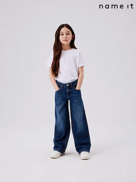 Name It Blue Wide Leg Jeans (W32691) | R$ 215