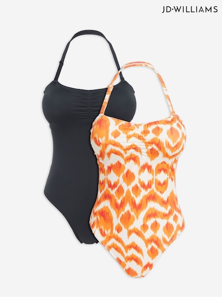 Portocaliu - Pachet de costume de baie JD Williams Value 2 (W32739) | 238 LEI