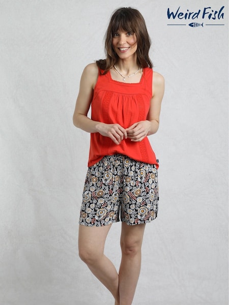 Weird Fish Blue Sundance Viscose Printed Shorts (W32946) | €40