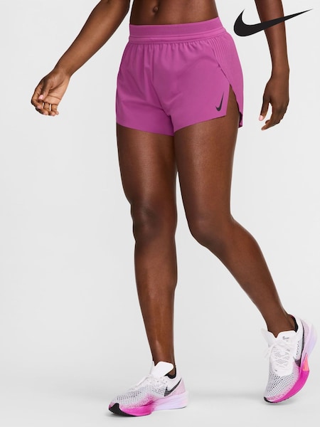 Nike Pink AeroSwift Dri-FIT 3 Inch Running Shorts (W33002) | €89