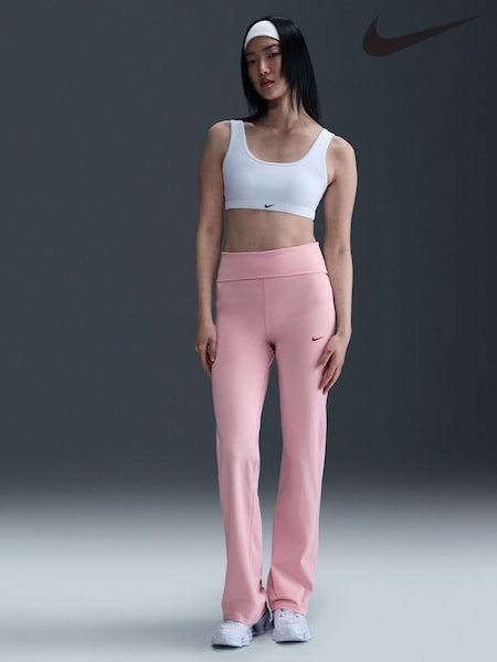 Nike Pink High Waisted Foldover Flare Leggings (W33008) | €73