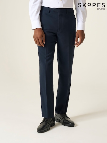 Skopes Blue Tapered Fit Harcourt Tweed Effect Suit Trousers (W33017) | €79