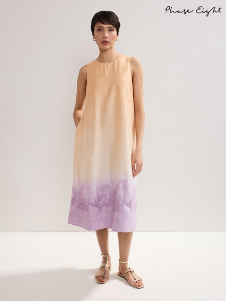 Phase Eight Orange Elida Ombre Dress (W33046) | €164