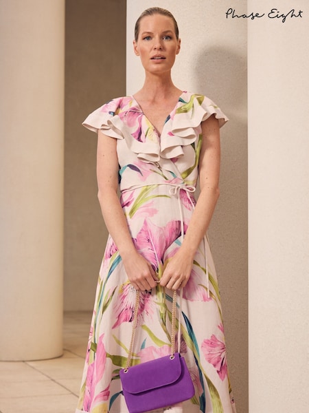 Phase Eight Cream Matilda Floral Print Dress (W33062) | 886 QAR