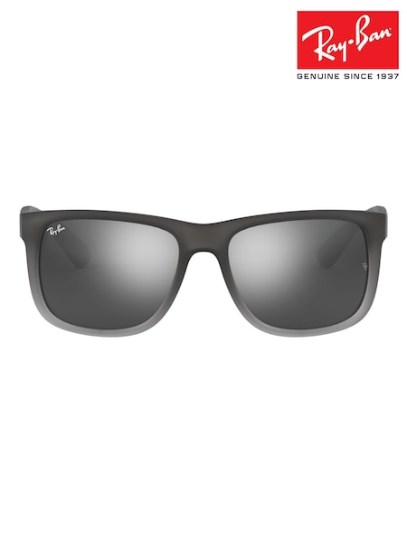 Ray Ban Grey Justin Square Sunglasses (W33122) | €190