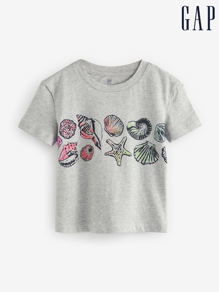 Gap Grey Graphic Short Sleeve T-Shirt (4-13yrs) (W33151) | €13.50