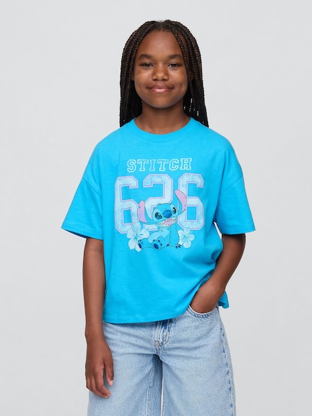 Gap Blue Stitch Lilo and Stitch Graphic Short Sleeve T-Shirt (4-13yrs) (W33176) | €18