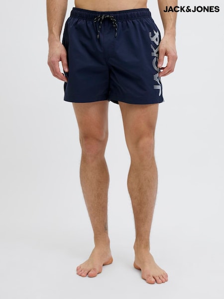JACK & JONES Blue Logo Swim Shorts (W33352) | SGD 43