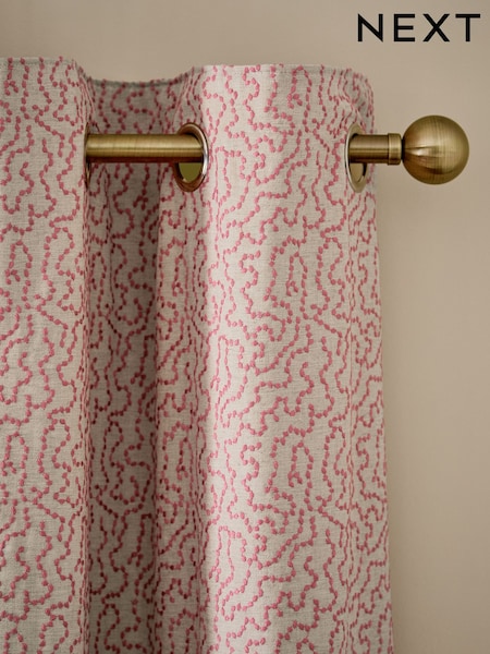Collection Luxe Wiggle Embroidered Eyelet Lined Curtains (W33502) | 181 € - 482 €