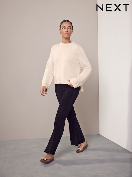 Black Cord Bootcut Trousers (W33509) | €32.50