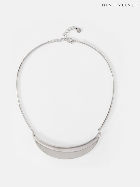 Mint Velvet Silver Tone Collar Necklace (W33673) | €58