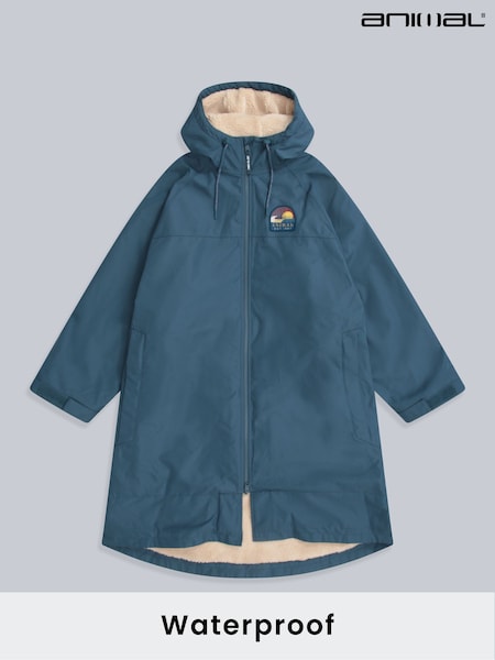 Animal Blue Mens Hazey Waterproof Beach Parka (W33786) | €200