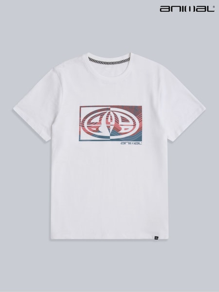 Animal White Mens Jacob T-Shirt (W33804) | €36