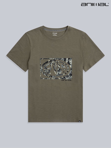 Animal Light Green Mens Jacob T-Shirt (W33806) | 134 QAR