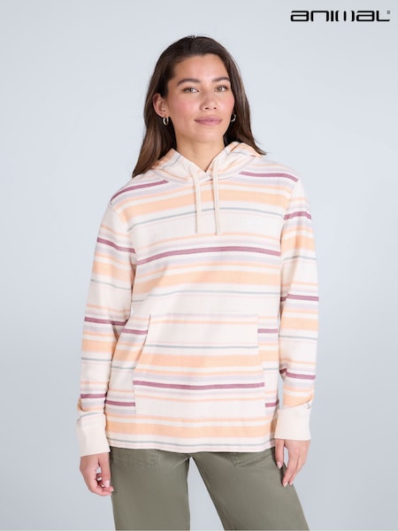 Animal Pink Womens Lila Beach 100% Cotton Hoodie (W33815) | R$ 525