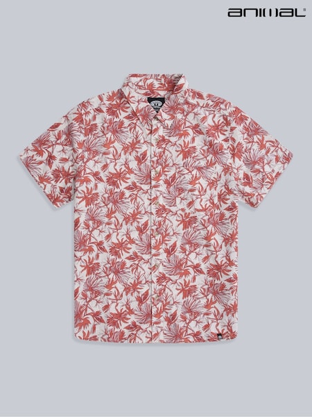 Rojo - Animal Mens Jamie 100% Cotton Shirt (W33819) | 59 €