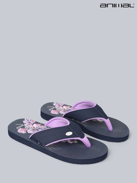 Animal Purple Womens Swish Flip Flops (W33823) | €42