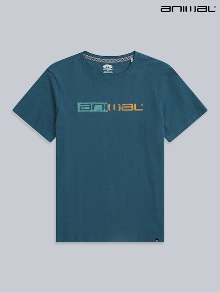 Animal Navy Blue Mens Jacob T-Shirt (W33832) | €35