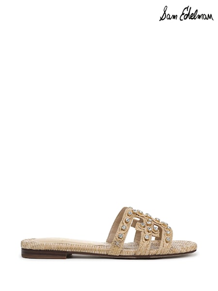 Sam Edelman Regular Fit Bay Jewel Slide Brown Sandals (W33892) | R$ 1.380