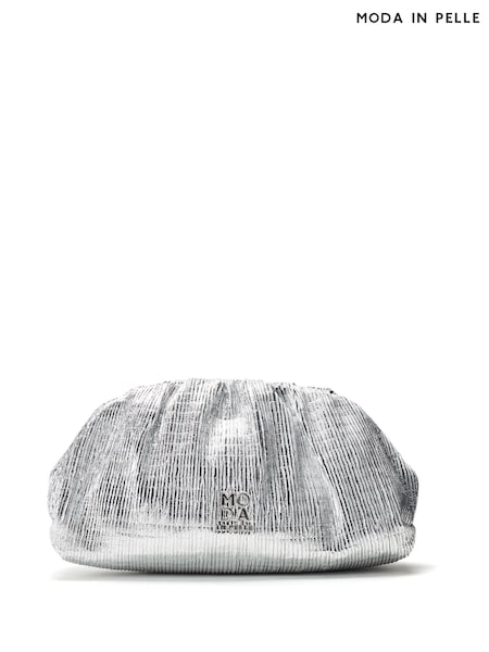 Moda in Pelle Oversized Namik Plisse Clutch Bag (W33932) | €87