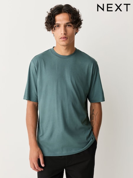 Verde - Modal Cotton Lightweight T-Shirt (W33951) | 16 €