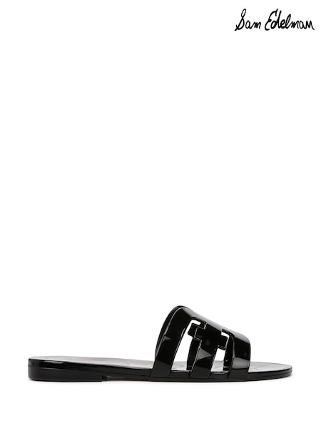 Sam Edelman Regular Fit Bay Jelly Black Slides Sandals (W34024) | AED408