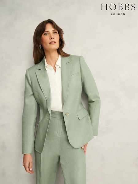 Hobbs Green 100% Linen Marietta Jacket (W34085) | €267