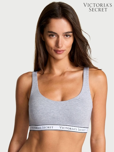 Victoria's Secret Medium Heather Grey Cotton Scoop Bralette (W34108) | €29