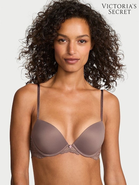 Victoria's Secret Cloudy Grey Lace Trim Push Up Bra (W34113) | €52