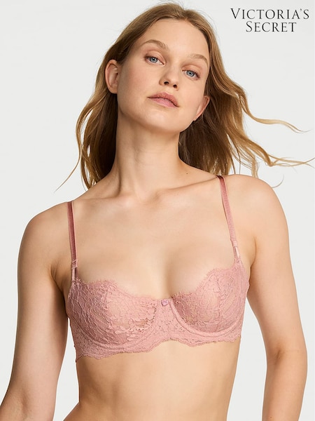 Victoria's Secret Royal Pink Unlined Balcony Lace Bra (W34119) | €45