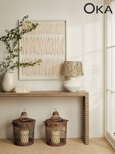 Oka Elemeri Pleated Silk Lampshade 35cm (W34165) | ‏650 ر.ق.