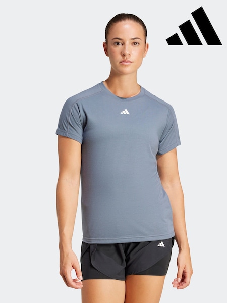 adidas Light Blue Train Essentials Crew Neck T-Shirt (W34215) | AED134