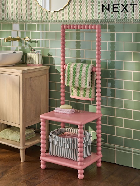 Bobbin Towel Rail Storage Stool (W34343) | KES 20,760