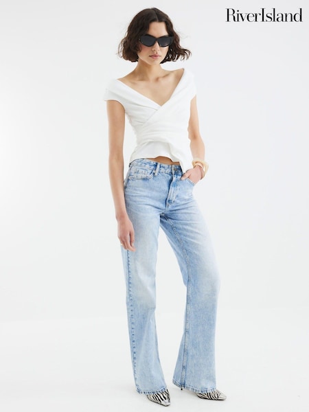 Valkoinen - River Island verhoilukangas Liivi (W34674) | €50