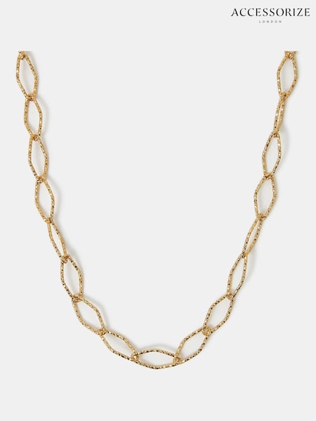 Accessorize 14ct Plated Diamond Cut Chain Necklace (W34796) | 149 LEI