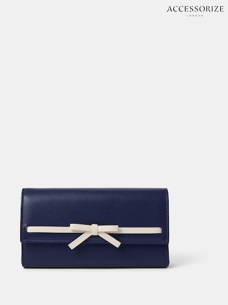 Accessorize Blue Bow Clutch Bag (W34805) | €33
