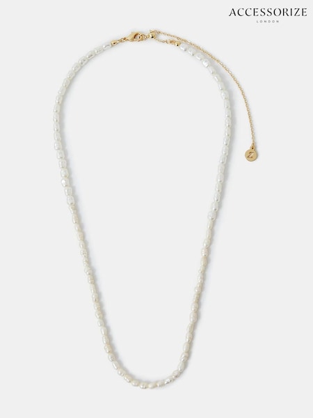 Accessorize 14ct Plated Seed Pearl Necklace (W34811) | 149 LEI