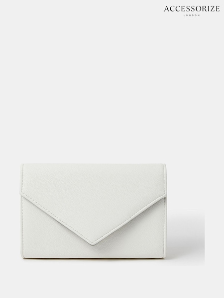 Accessorize White Envelope Clutch Bag (W34830) | 194 QAR