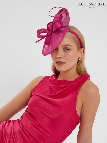 Accessorize Pink Loop Quil Disc Fascinator Hat (W34838) | €78