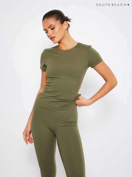 Grün - South Beach Cap Sleeve T-Shirt (W34891) | 41 €
