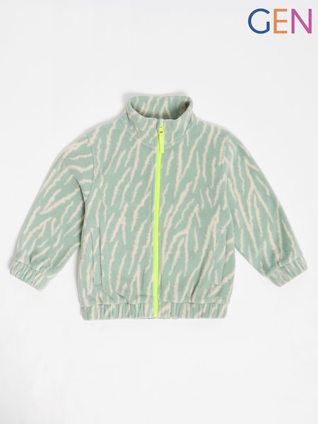 Zöld - GEN Printed Zip Fleece (W34918) | 12 490 Ft