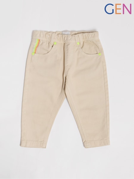 GEN Cream Woven Trousers (W34920) | €37