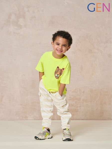 GEN Striped Cargo Joggers (W34932) | 164 LEI