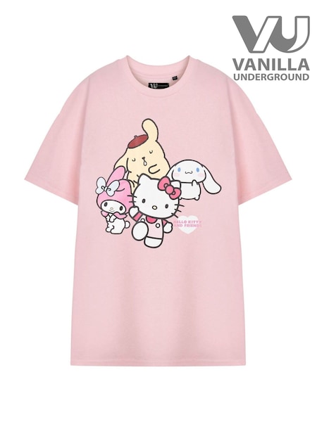 Vanilla Underground Pink Hello Kitty 100% Cotton Short Sleeve T-Shirt (W34938) | €26