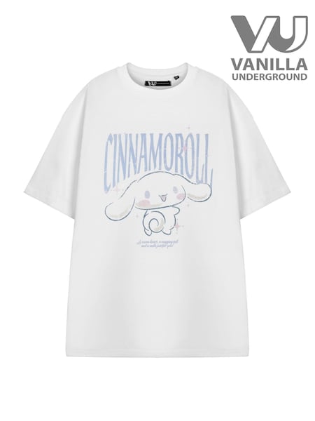 Vanilla Underground White Womens Hello Kitty Short Sleeve 100% Cotton T-Shirt (W34940) | €26