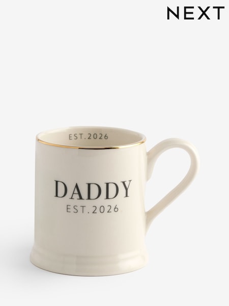 Daddy Est 2026 Monochrome Mug (W35003) | €8