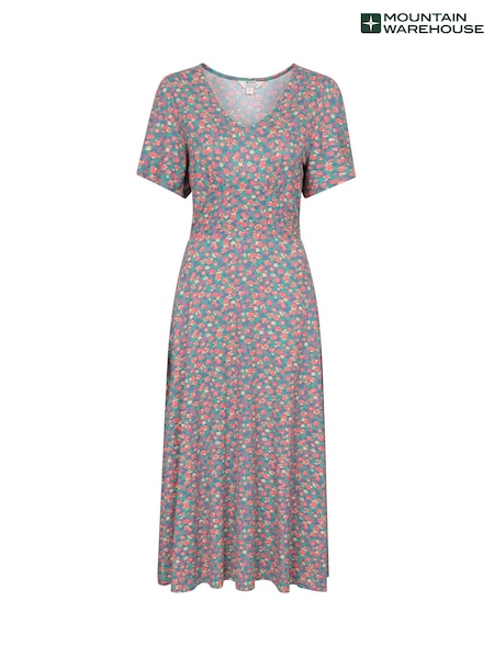 Mountain Warehouse Pink Como Womens Printed Tea Dress (W35046) | €54