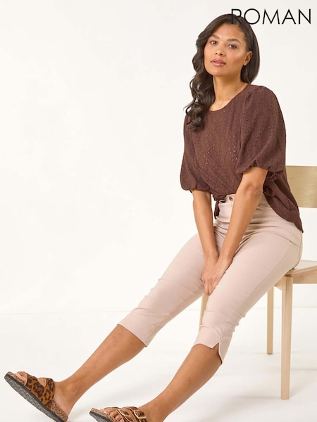 Roman Natural Lift Sculpt Shape Cropped Trousers (W35181) | €40